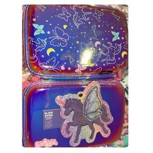 New Smiggle Junior Girls Pencil Case Unicorn Purple Pink